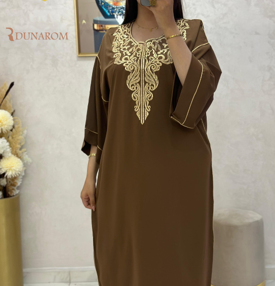 غندورة مغربية أنيقة بتطريز فاخر ✨