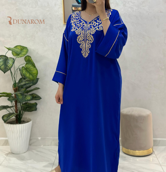 غندورة مغربية أنيقة بتطريز فاخر ✨