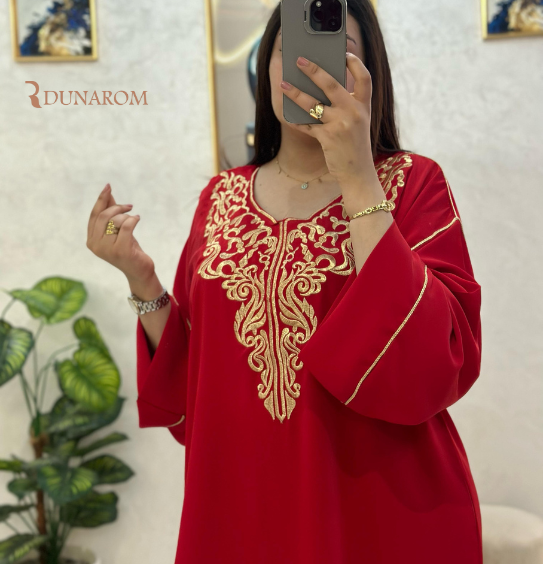 غندورة مغربية أنيقة بتطريز فاخر ✨