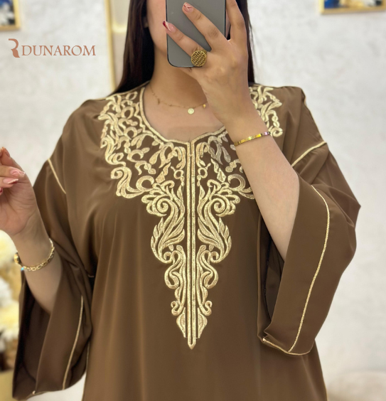 غندورة مغربية أنيقة بتطريز فاخر ✨