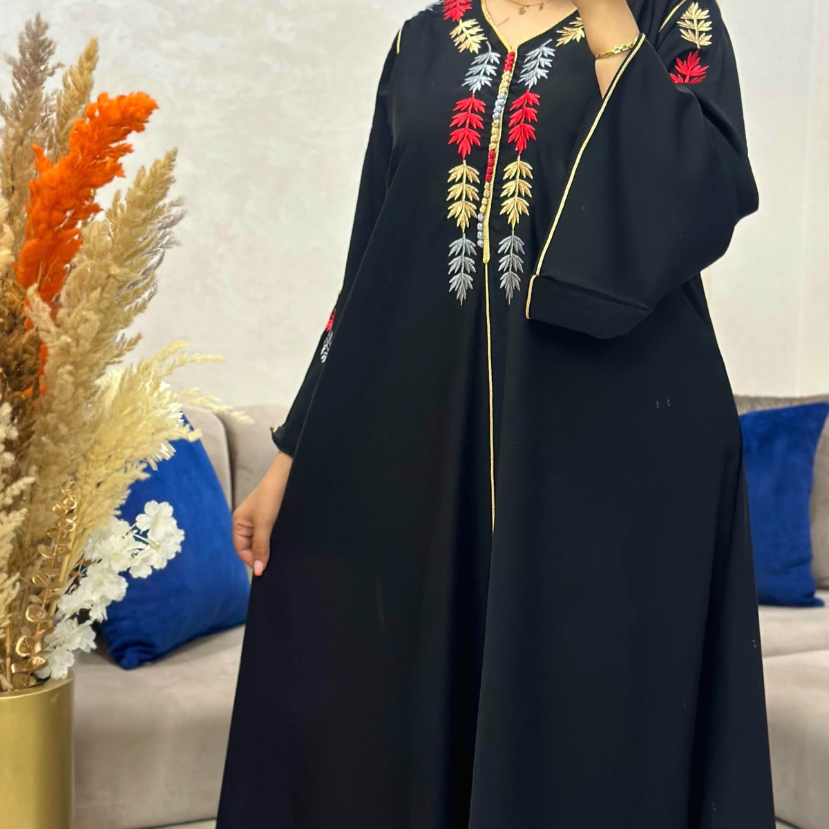 قفطان كلوش فاخر للأنوثة الراقية 💫