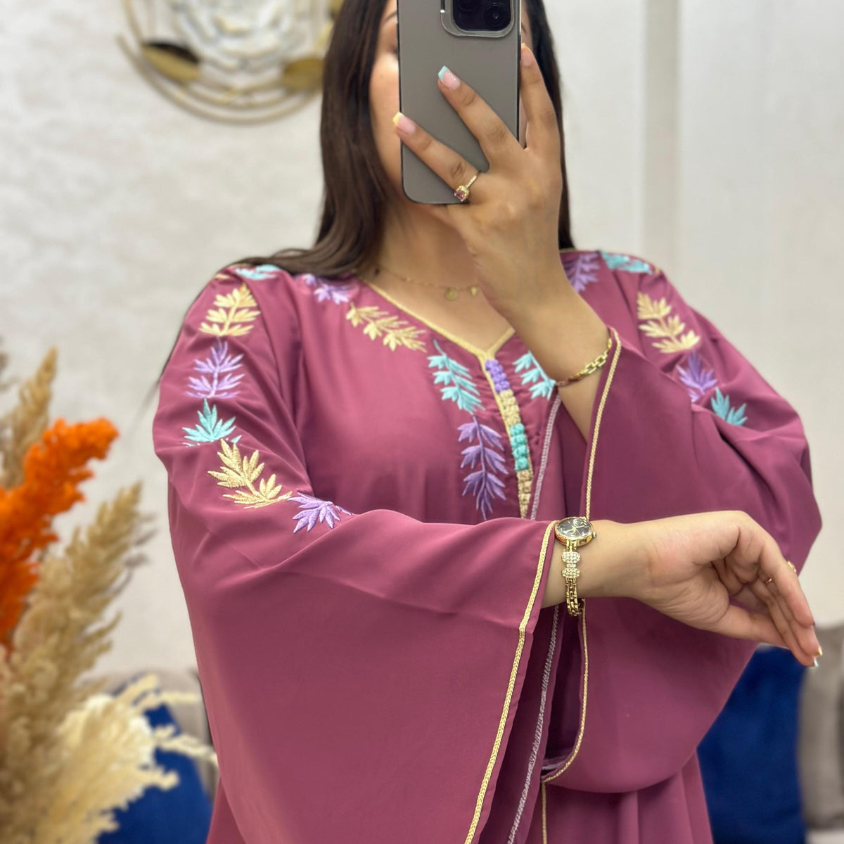 قفطان كلوش فاخر للأنوثة الراقية 💫